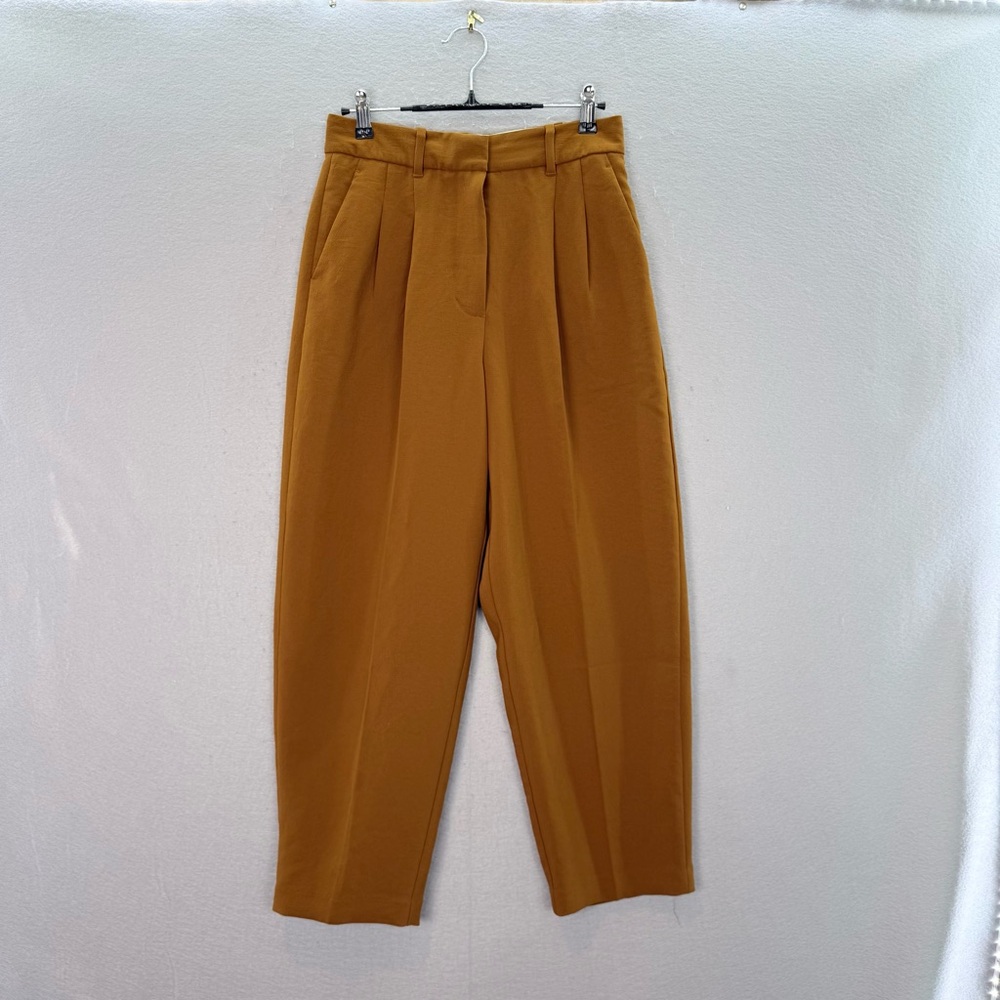 Wilfred - women’s High rise trousers tapered Carrot leg rust brown pants Size 6